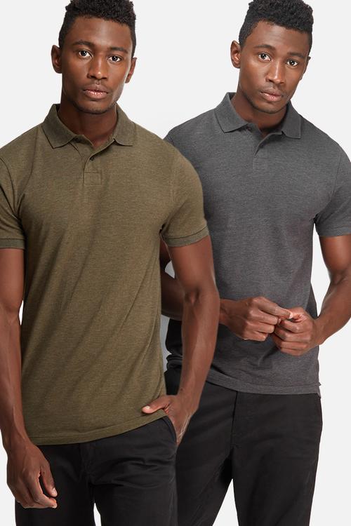 2 Pack muscle fit polo