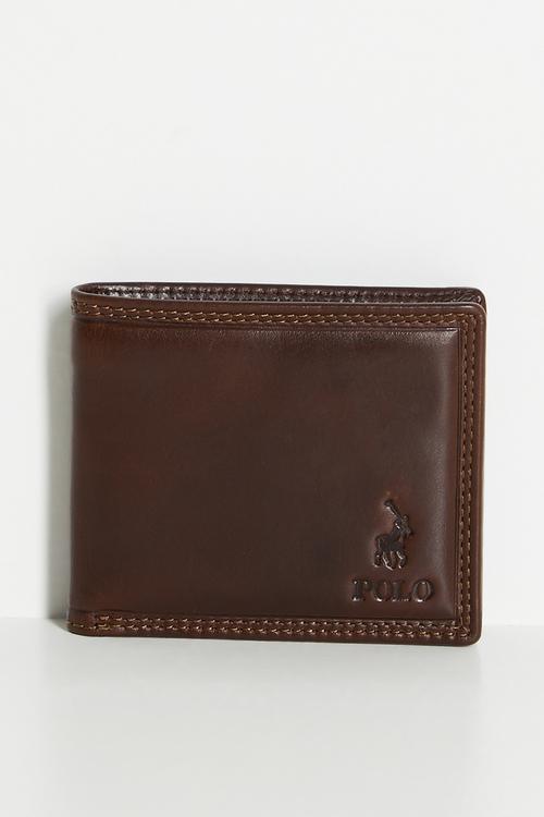 Bifold With Coin Section - Brown