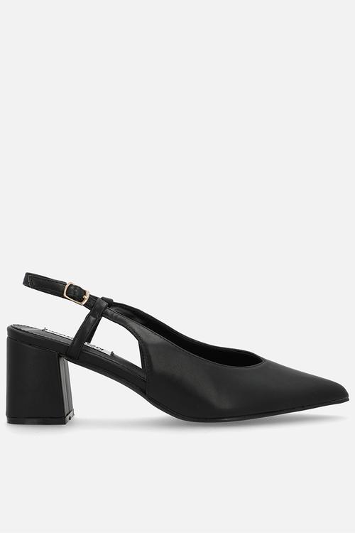 Quest close toe slingback heel - black