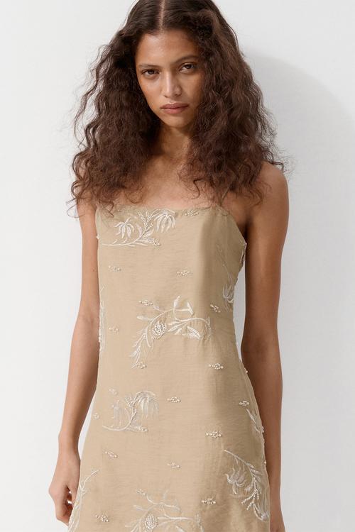 Dress just - light beige