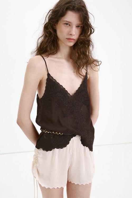 Top dario - brown