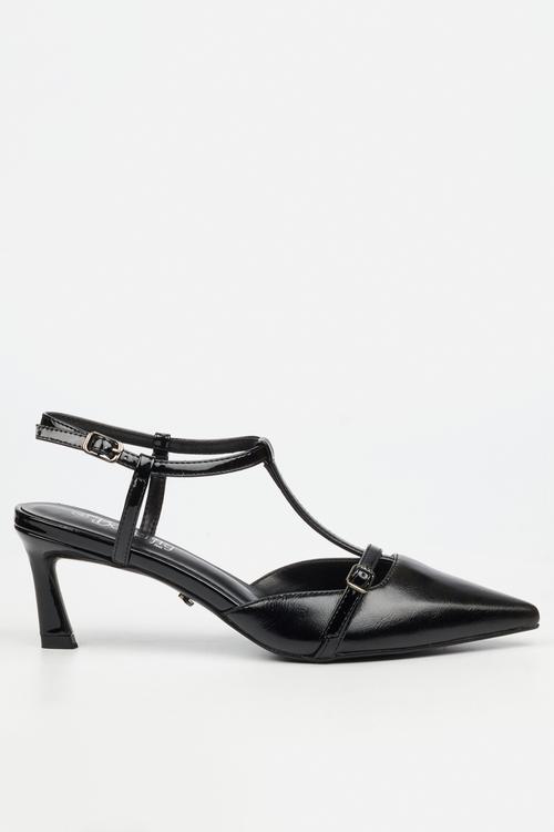 Elisha 1 ankle strap heel - black