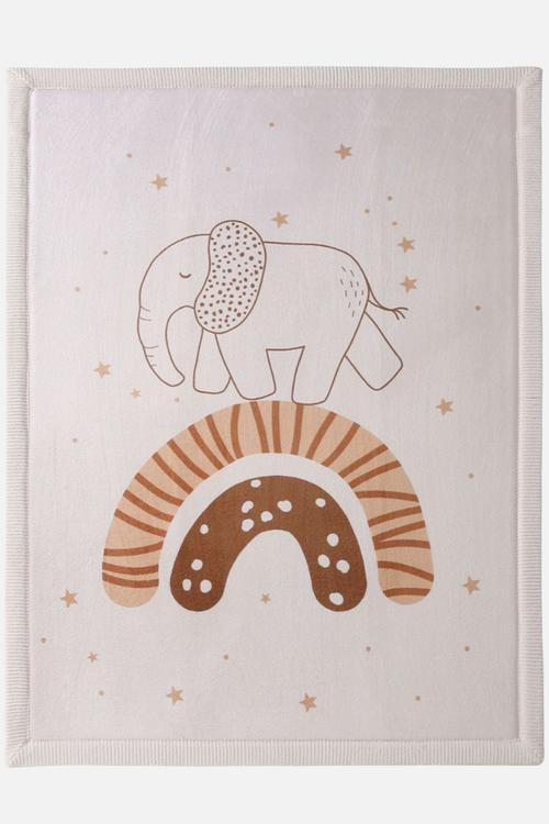 CloudSoft Play Mat Carpet - Rainbow Elephant
