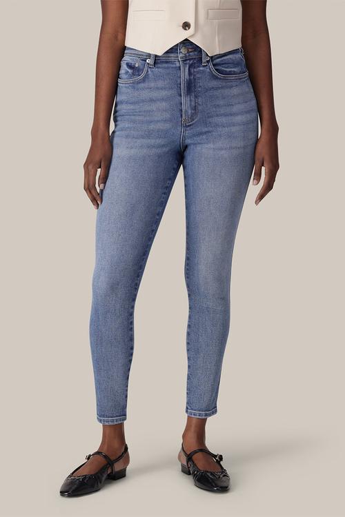 Hayley high-rise sculpt jeans - mid wash