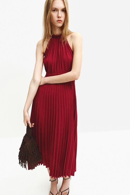 Dress bow - dark red