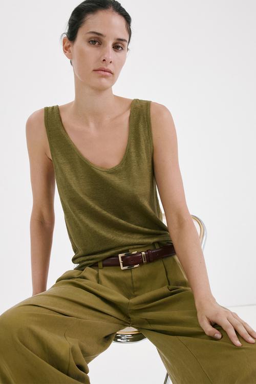 Top lin - dark green