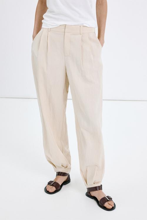 Trousers lirio - light/pastel gray