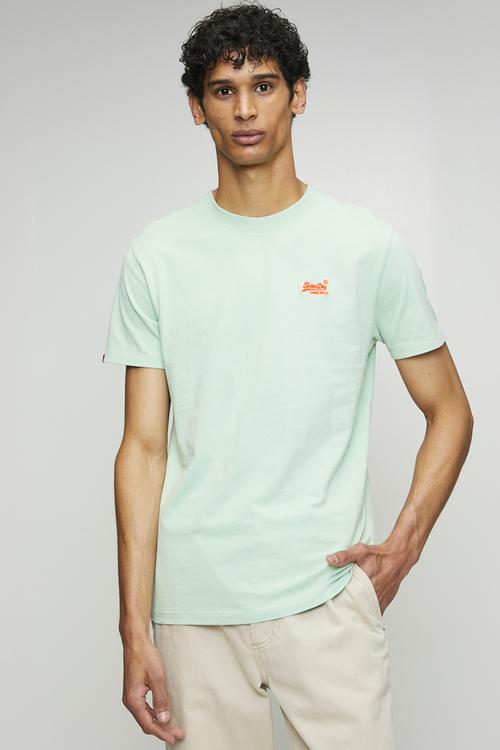 Essential Logo Emb Tee - Cameo Green/Red