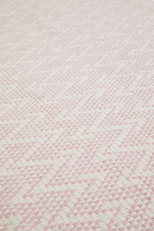 Santi Cotto Woven Geo Rug Pink