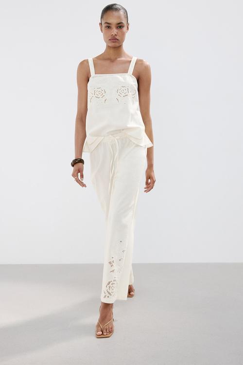 Trousers daria - natural