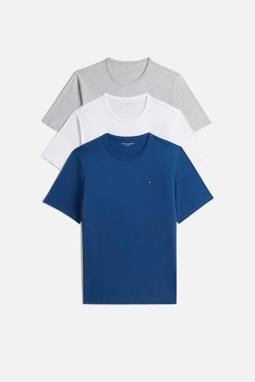3 Pack Short Sleeve TEE - Blu Jn/Lght Gry Hth/White