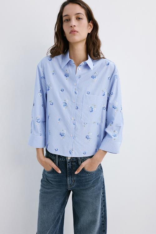 Shirt florix - light/pastel blue