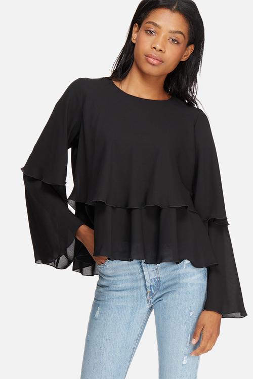 Tiered frill blouse