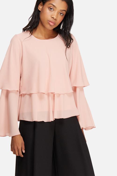 Tiered frill blouse