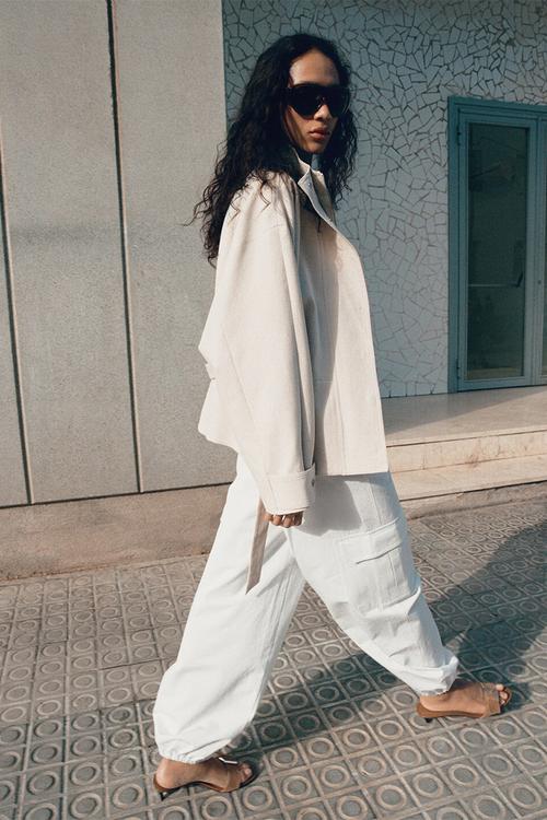 Trousers maloon - white