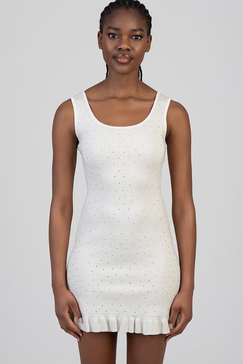 Heart Of Glass Mini Dress - Off White