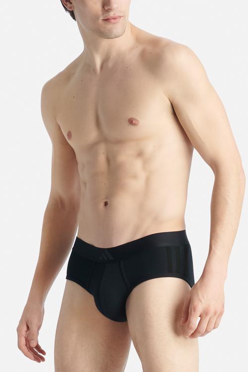 3 Stripes - Active Flex Cotton -2PK Low Rise Brief - BW