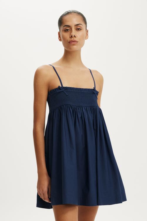 Eliza Babydoll Dress - Shadow Navy
