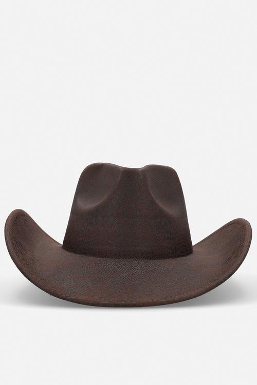 Nico Snake Embossed Cowboy Hat-Brown