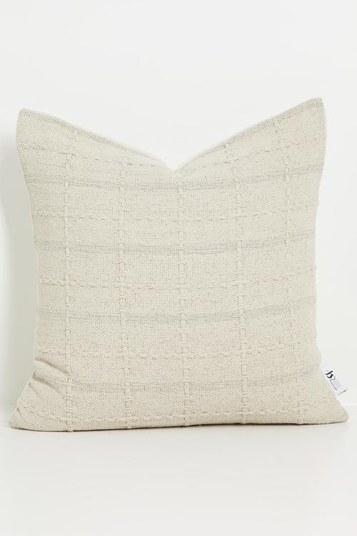 Jordan Stripe Cotton Woven Cushion Cover - Neutral