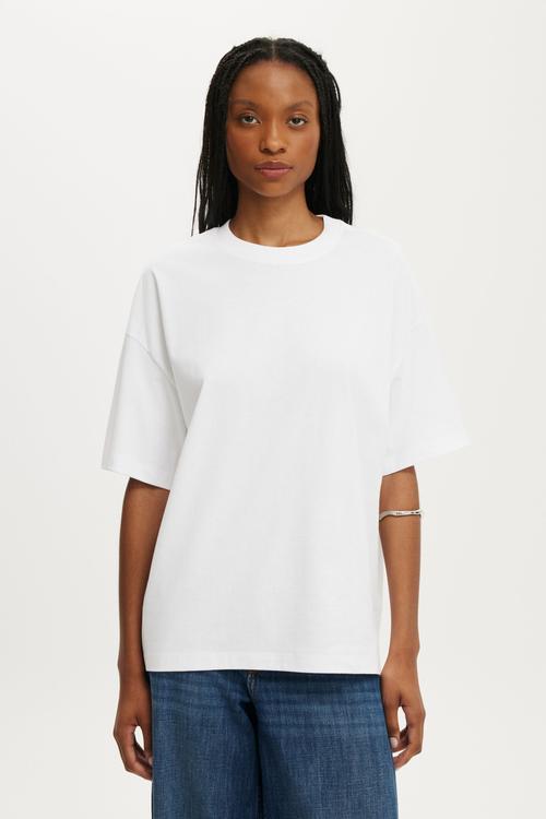 Boxy Short Sleeve Tee - White