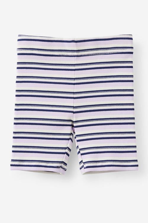 Essential Bike Short - Vintage Lilac/Multi Stripe