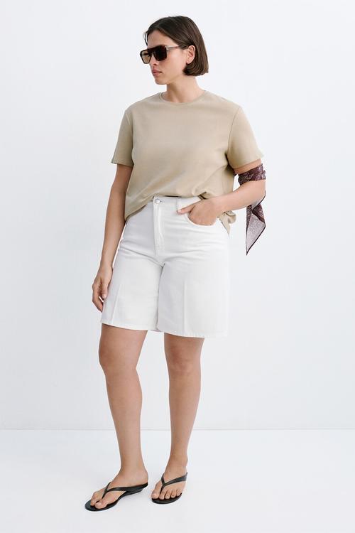 Plus t-shirt riti - beige/khaki