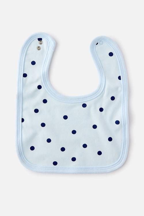 The Baby Bib - Blue Whisper/Polka Dot