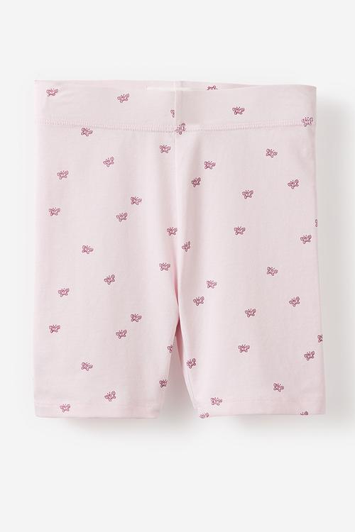 Essential Bike Short - Tea Party Pink/Butterfly
