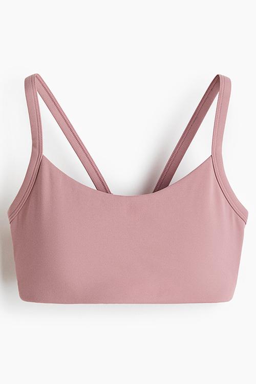 Medium support sports bra with softmove - antique rose