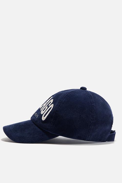 Corduroy cap - dark blue/chicago