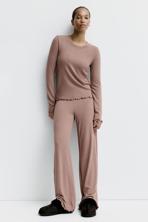 Brushed jersey pyjamas - mole marl