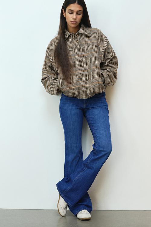 Flared low jeans - denim blue