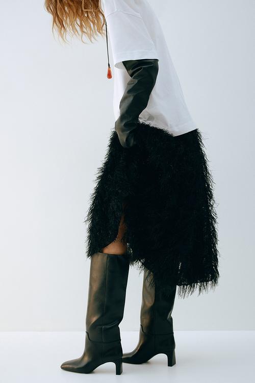 Knee-high boots - black