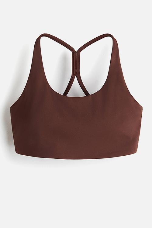 Sculptmove™ medium support sports bra - brown