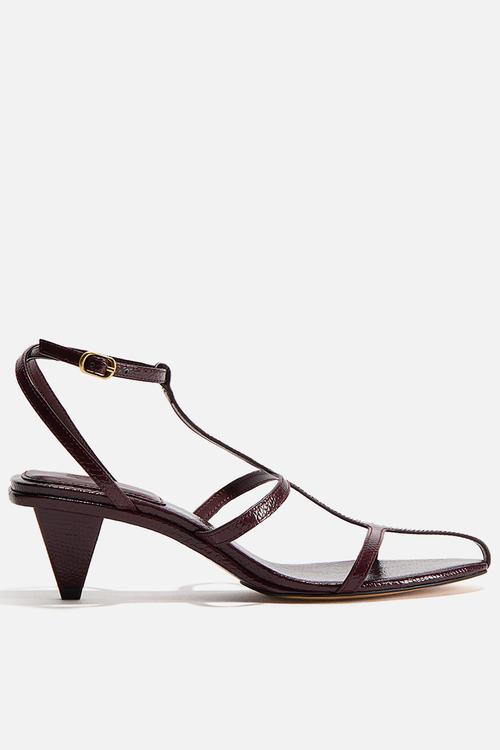 Heeled sandals - dark brown