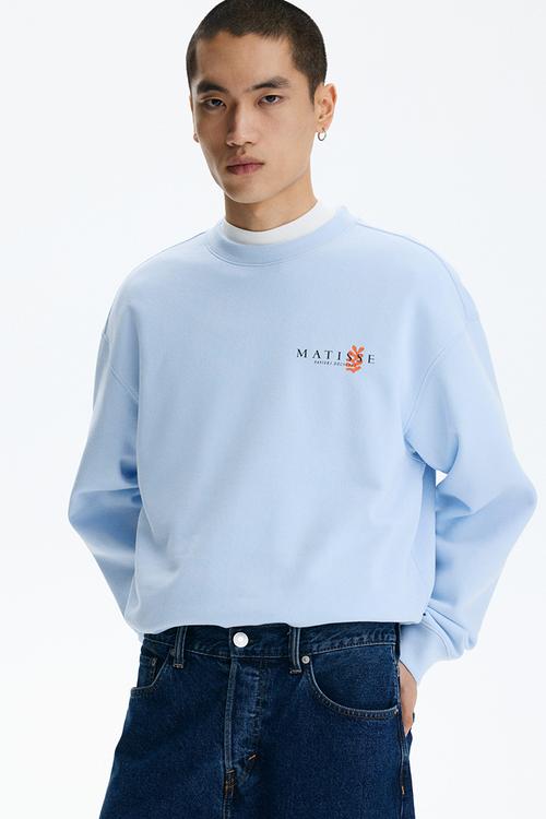 Loose fit sweatshirt - light blue/matisse