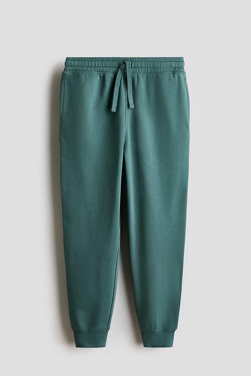 Cotton sweatshirt joggers - dark green