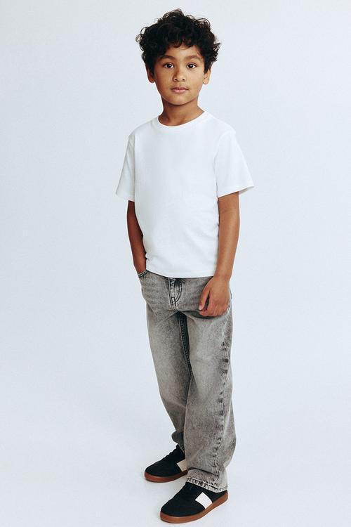 Loose fit jeans - light denim grey
