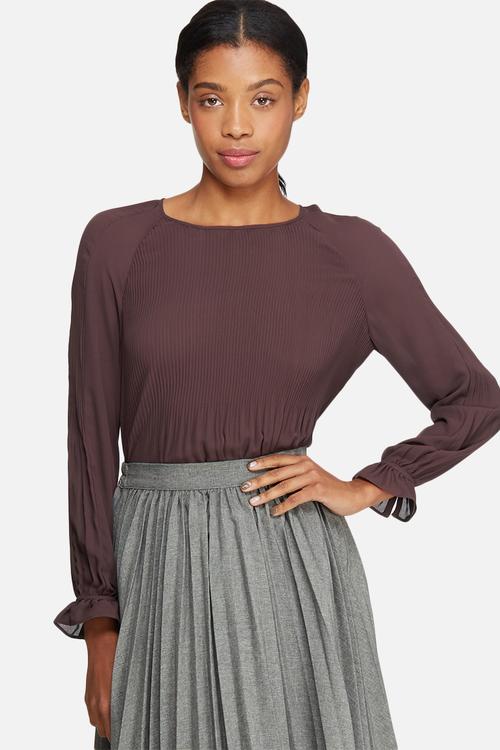 Cherry pleat top
