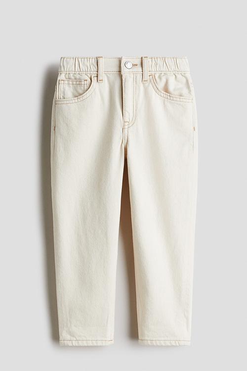 Loose fit jeans - light beige