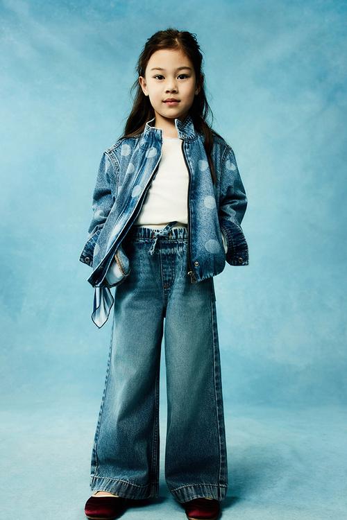 Relaxed Wide Leg Denim Jean - Blue Haven Mid Blue