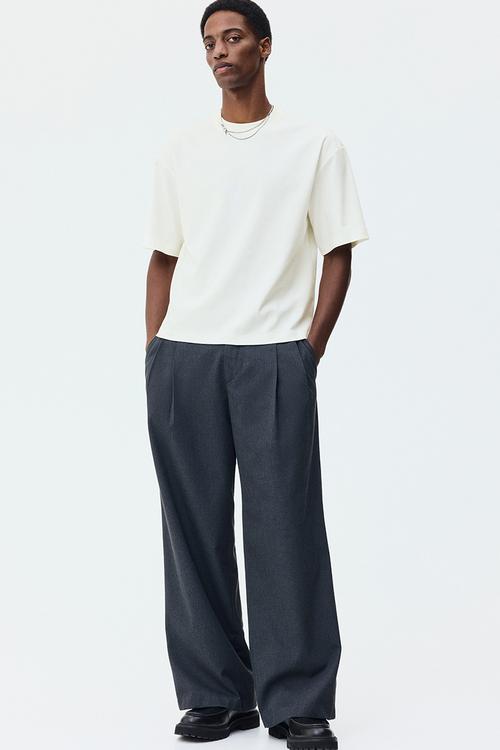 Oversized fit T-shirt - cream