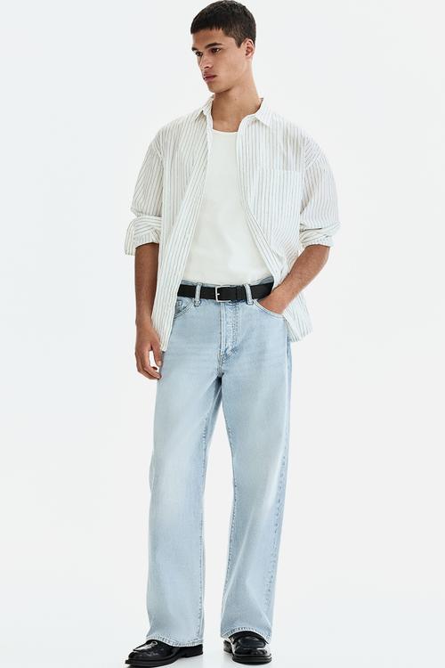 Loose jeans - light denim blue