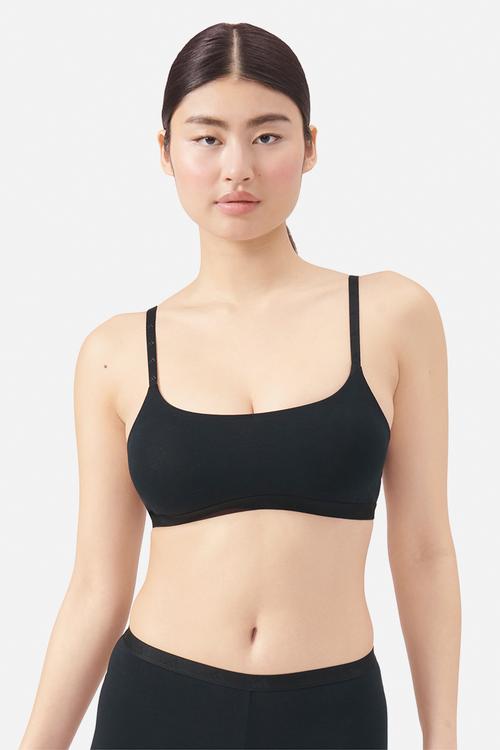 Single scoop bralette - black