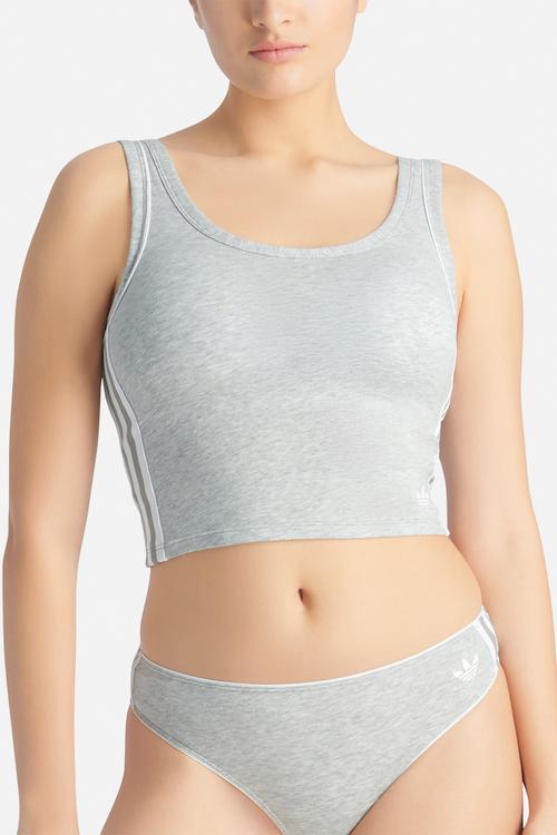 Originals adicolor - padded crop cami - grey marl