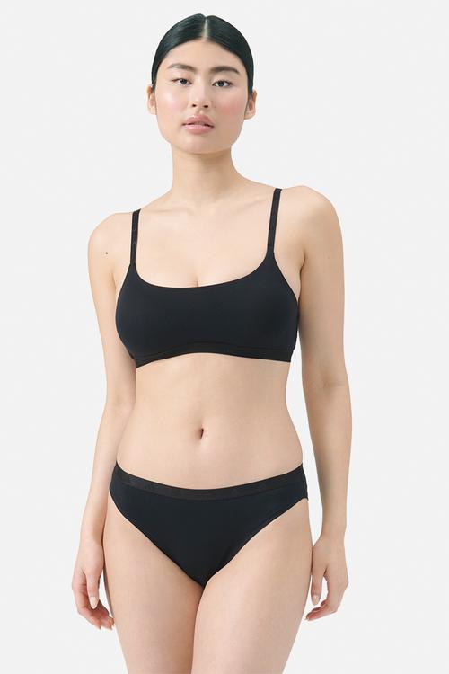 High leg bikini - single item - black