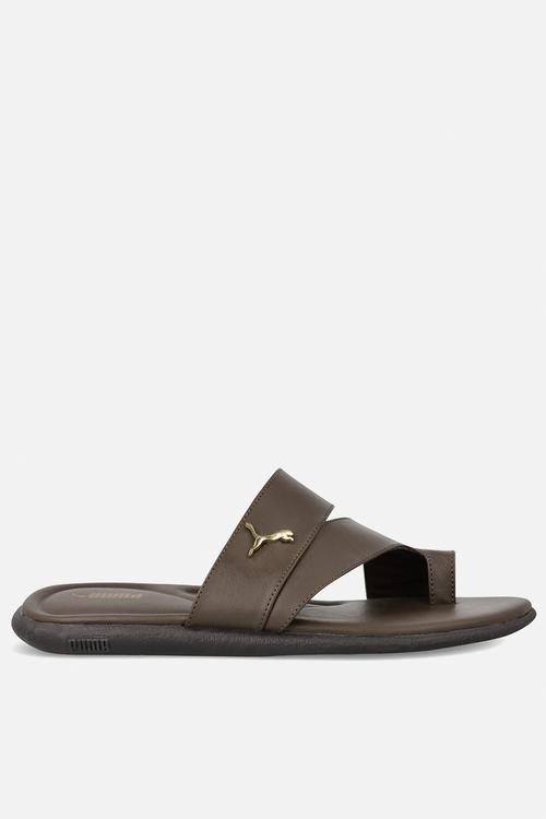 Sporty TW Slide V2 ZADP - Chocolate Brown/ Gold