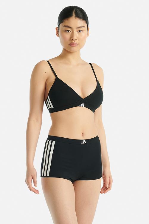 3 Stripes knit short black - black