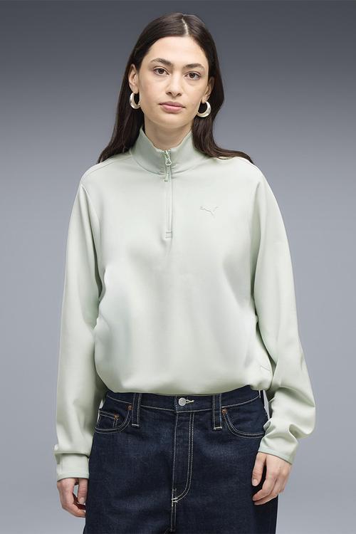 Pumatech Sense Relaxed Half-Zip Dk - Créme De Mint